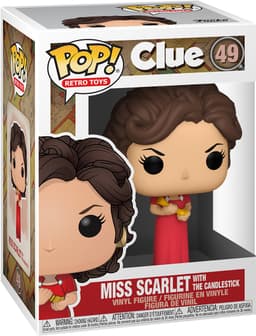 POP Vinyl: Clue- Miss Scarlet w/Candlestick