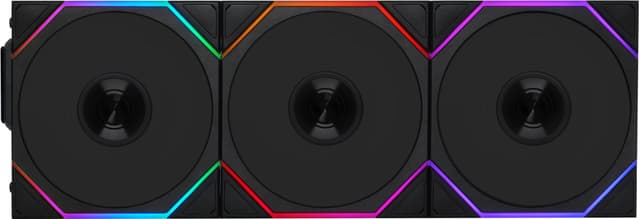 Lian Li UNI TL trådlös 120mm omvänd PC-fläkt (svart 3-pack)