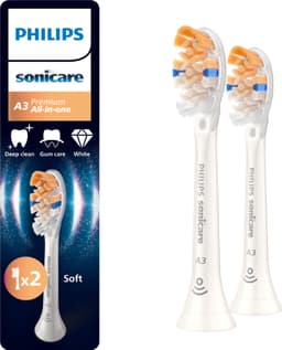 Philips Sonicare A3 Premium tannbørstehode HX9092/87 (hvit)