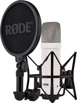 RØDE NT1 Signature Series kringkastingsmikrofon (hvit)