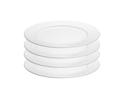 Pillivuyt Plissé Plate flat Dia 28 cm 4 pcs White