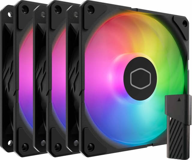 Cooler Master Sickle Flow Edge 120mm PC-blæser (3-pak, sort)