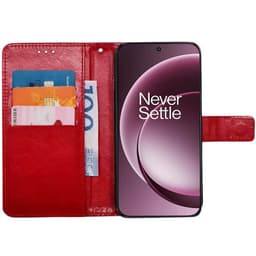 Wallet cover 3-kort OnePlus 15 - Rød