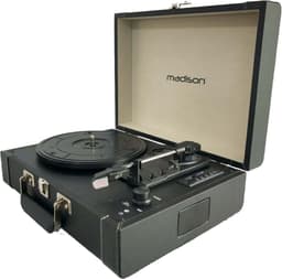 Madison Vintage Platespiller m. Bluetooth (Svart)