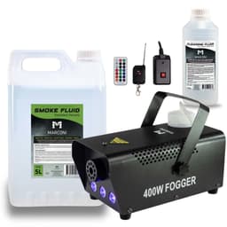 Marconi RGB Røykmaskin (400 W, Svart) Bundle
