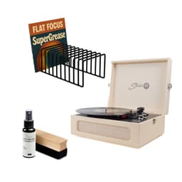 Studio 57 Groovy Skivspelare (Cream) Paket