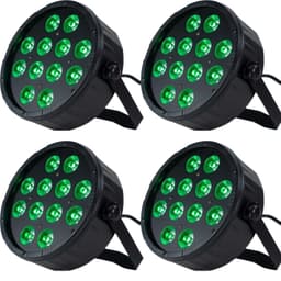 Marconi Polaris 12x12W RGBW Parlampe 4 stk. Bundle