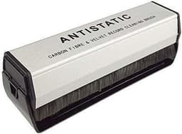 Velour- og kulfiberbørste til vinylplader