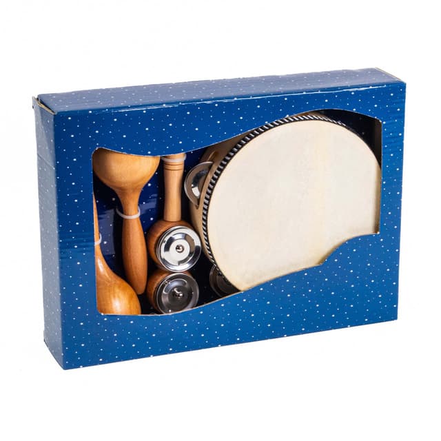Børne Træ Percussion Gaveboks m. 3 dele