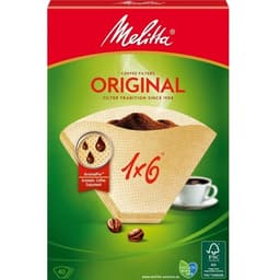 Melitta Kaffefilter 1X6 40-pakning (Note 8 dfp)