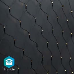 Nedis SmartLife Julelys | Nett | Wi-Fi | Varm Hvit | 400 LED's | 3.00 m | 3 x 3 m | Android/ IOS