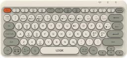 Logik Compact Bluetooth Round Key trådlöst tangentbord (grått)