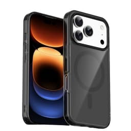 MagSafe-yhteensopiva läpinäkyvä iskunkestävä suojakuori iPhone 17 Pro -puhelimelle - Musta