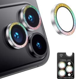 Sparkle Glitter Kameralinsebeskytter kompatibel med iPhone 17 Pro/17 Pro Max - HD, Anti-ripe