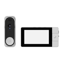 Smart Video Dørklokke med 4,3-tommers Innendørsskjerm, HD Nattsyn og Bevegelsesdeteksjon