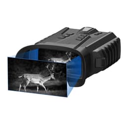 Høyoppløselig digital nattsynkikkert med 4x zoom og infrarød belysning Sort