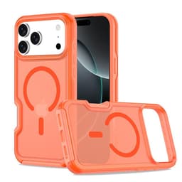 Magnetisk Skin Feel Cover Kompatibel med iPhone 17 Pro - Slank, Halvgennemsigtig, MagSafe Trådløs Opladning, Stødsikker