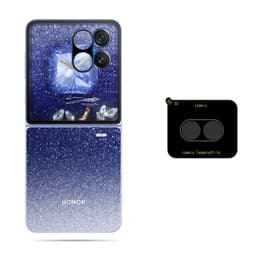 Honor Magic V Flip2 Silketrykk Kameralinsebeskytter med Svart Base