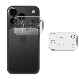 Täysin peittävä 3D-kameran linssisuoja yövalorenkaalla, 2 kpl, yhteensopiva Apple iPhone 17 Pro Max -puhelimen kanssa