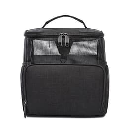 Kulmakynille ja -siveltimille tarkoitettu kosmetiikkalaukku Musta