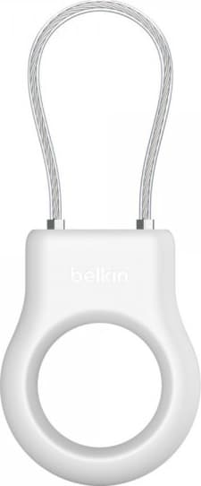 Belkin AirTag Holder Secure Holder with Wire Cable Hvid