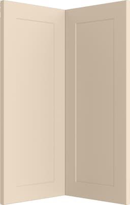 Epoq Canvas Soft Beige hjørnedørfront gulv