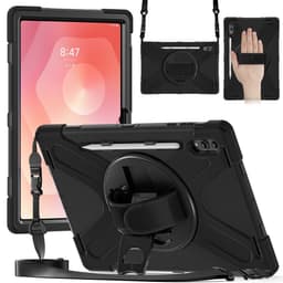 SKALO Samsung Galaxy Tab S11 Ultra Armor 360 Handtag Axelrem Fodral - Svart