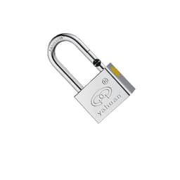 50 mm:n pitkä riippulukko – hopeanvärinen ulkokäyttöön tarkoitettu turvalukko
