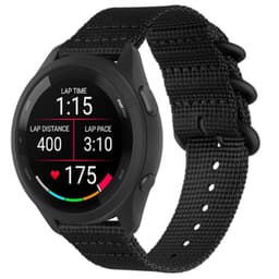 Nylon klokkerem til Garmin Forerunner 965/955/945/935/255/265 Sort 20 mm