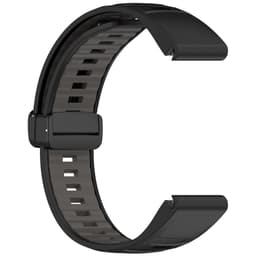 Ranneke Garmin-älykellolle Musta + harmaa 22 mm Silikoni