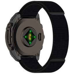 Garmin Nylon Klokkebånd med borrelås - 26MM Svart Sort
