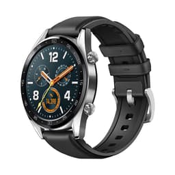 Stilig lærreim til Huawei GT4/Samsung Watch 6 Sort 22 mm