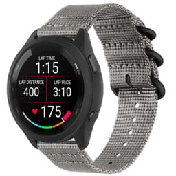 Nailonranneke Garmin Forerunner 965/955/945/935/255/265 -kellolle Harmaa 20 mm