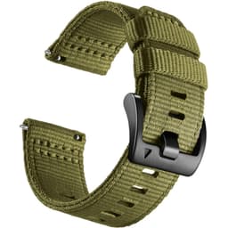 Nylonklokkereim for Garmin Forerunner 255/265/245 Smartwatch Grønn M