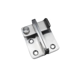 Ruostumattomasta teräksestä valmistettu portin salpapultti, oven turvalukko riippulukon reiällä, 2 sarja vasemman oven lukko