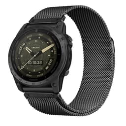 Milanese Magnetisk Metallreim Kompatibel med Garmin Fenix 8/965/Tactix 8 Sort 22 mm