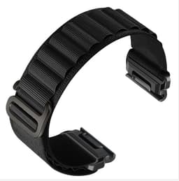 Nylon-klokkereim for Garmin Fenix 8/8S/6/6X/7/7X/Pro/Tactix Sort 20 mm