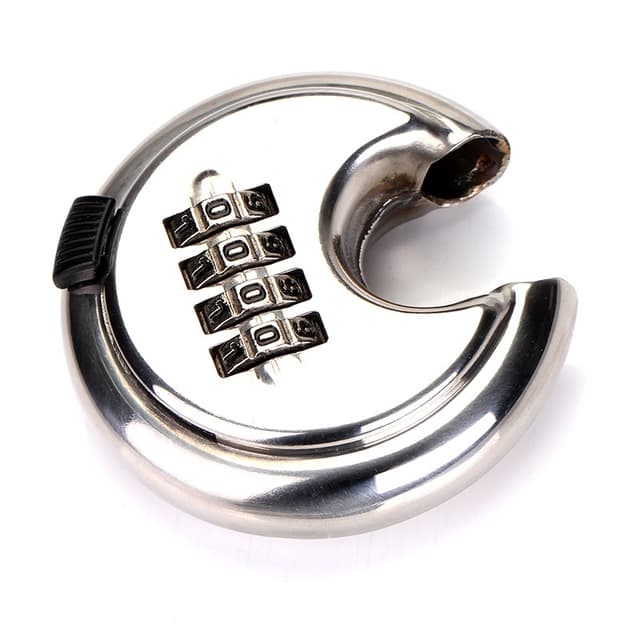 4-siffrigt hänglås för kombinationsskiva