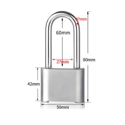 Lang bøyle kombinasjonshengelås - Sikre dine eiendeler
