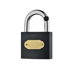 63mm Svart Jern Hengelås - Tyverisikring med Enkel Nøkkel