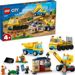 LEGO City Anleggsmaskiner og kran med rivningskule 60391