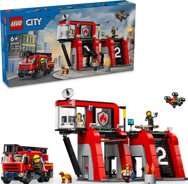LEGO City Brandstation med brandbil 60414