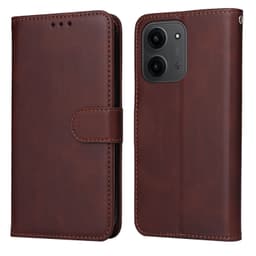 SKALO Xiaomi Redmi 15C (173mm) PU-läder Plånboksfodral - Brun
