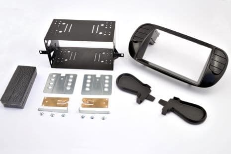 2-DIN radioramme Fiat 500 - Piano Black