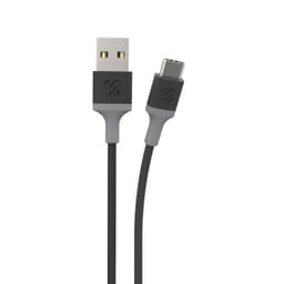Strikeline ladekabel USB-C til USB-A - 120 cm - sort