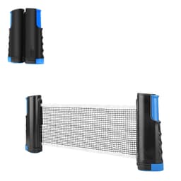 Uttrekkbart bordtennisnettstativ, bærbar erstatning Svart + blå