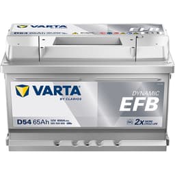 VARTA Dynamic EFB Batteri 12V 65AH 650CCA (278x175x175/175mm) +høyre D54