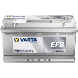 VARTA Dynamic EFB Batteri 12V 95AH 850CCA (353x175x190/190mm) +høyre N95