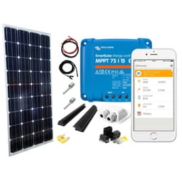 SKANBATT 150x68 - 200W Mono Perc Komplett kit med VICTRON BT MPPT