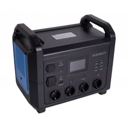 SKANBATT LITHIUM LPS 1536Wh Power Supply med 1600W Ren Sinus Inverter